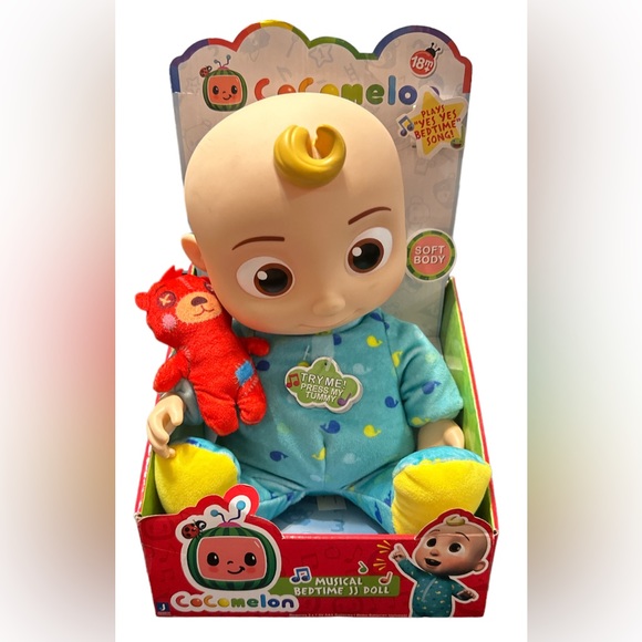 Cocomelon JJ Doll Musical Bedtime Plush 10” Soft Body Plays Yes Yes Bedtime Song - Picture 1 of 2